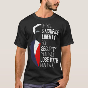 Camiseta Ron Paul Libertarian Si Sacrifican La Libertad