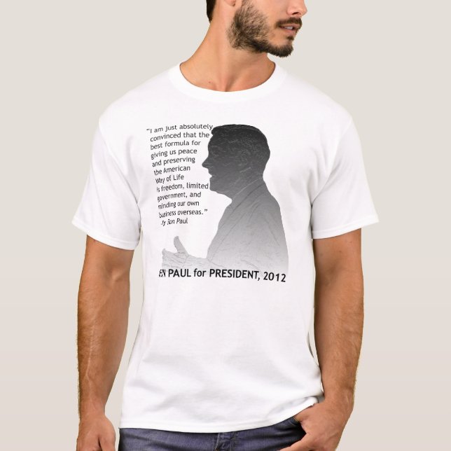 Camiseta Ron Paul para el presidente (Anverso)