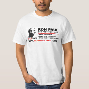 Camiseta Ron Paul para el presidente 2012 - ahorre la