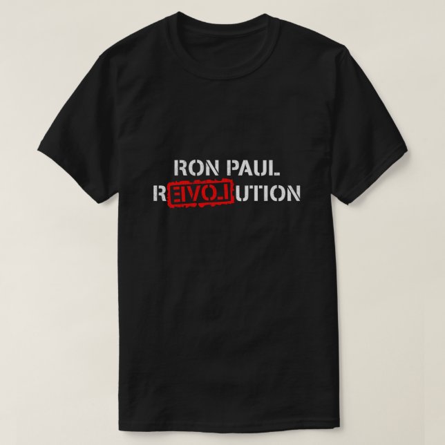Camiseta Ron Paul Revolution (Diseño del anverso)