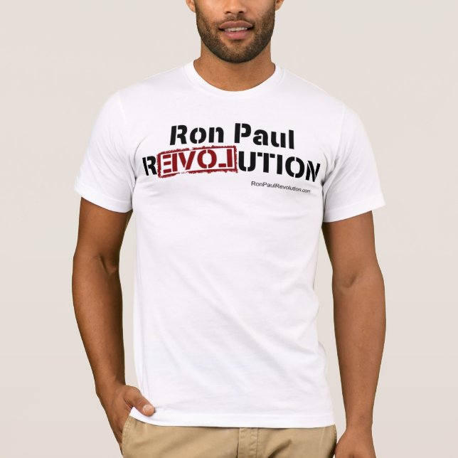 Camiseta Ron Paul T cabido revolución (Anverso)