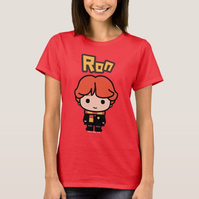 Camiseta Ron Weasley Cartoon Character Art (Anverso)