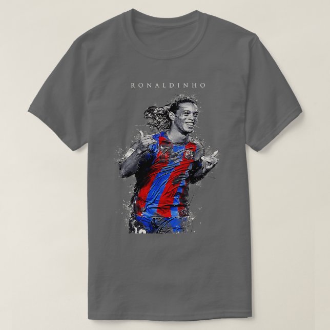 Camiseta Ronaldinho en arte abstracto (Diseño del anverso)