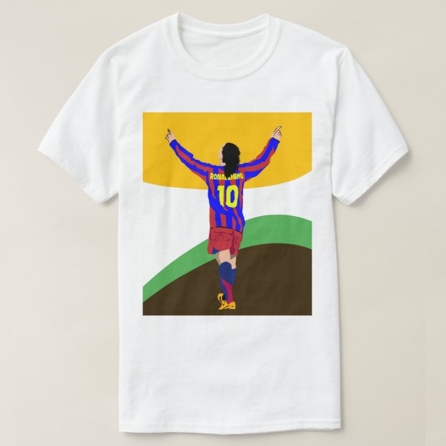 Camiseta Ronaldinho wpap arte pop  (Diseño del anverso)