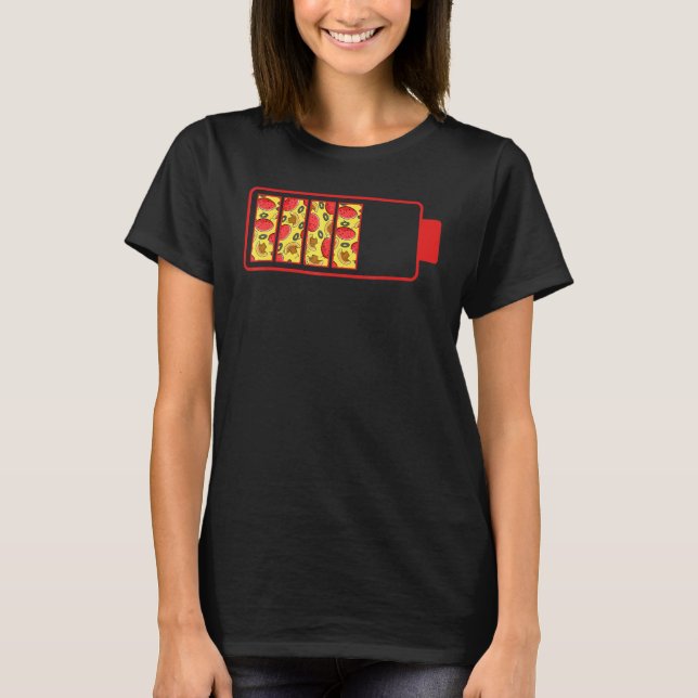 Camiseta Ronda de Poder de Pizza Fría Pizzetta Pizzaiolo Pi (Anverso)