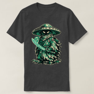Camiseta Ronin Alienígena Hongo — Vagabundo Espacial Vintag