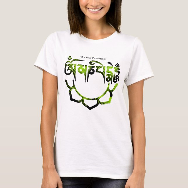 Camiseta ronquido del padme de OM mani (Anverso)