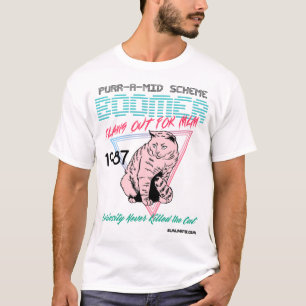Camiseta Ronroneo-uno-Mediados de nacido en el baby-boom