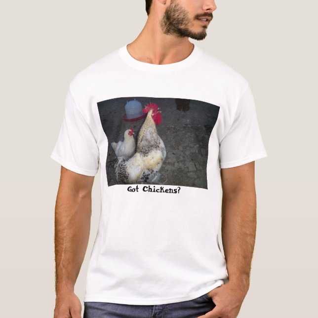 Camiseta ¿roo2, conseguido pollos? (Anverso)