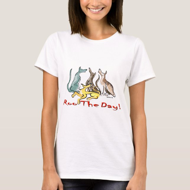 Camiseta roo del galgo (Anverso)
