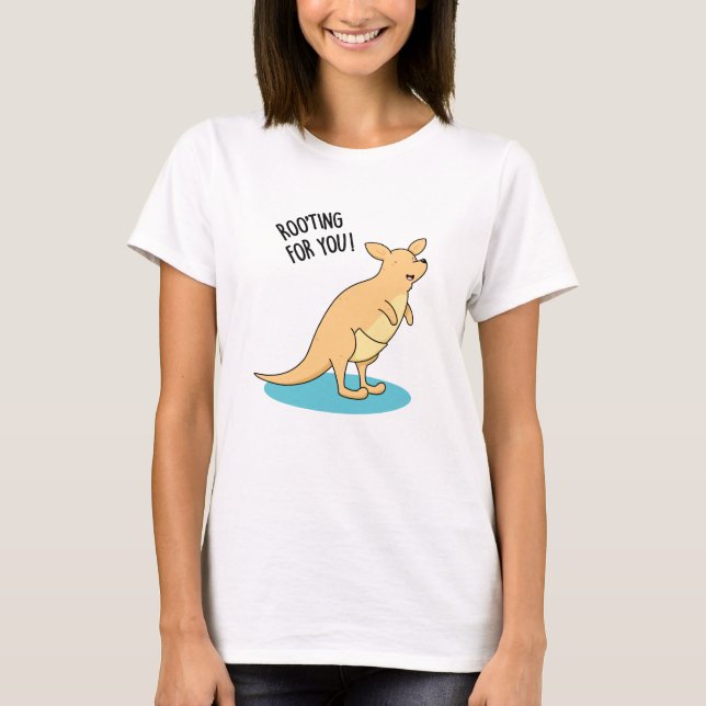 Camiseta Roo-Ting Para Usted Divertido Kangaroo Pun (Anverso)