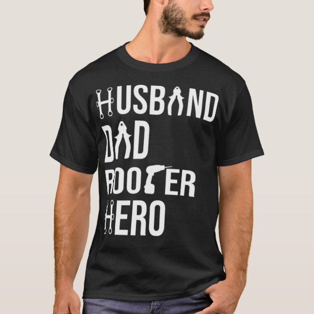 Camiseta Roofer Dad Roof Mechanic Roofer Padre Craftsman (Anverso)