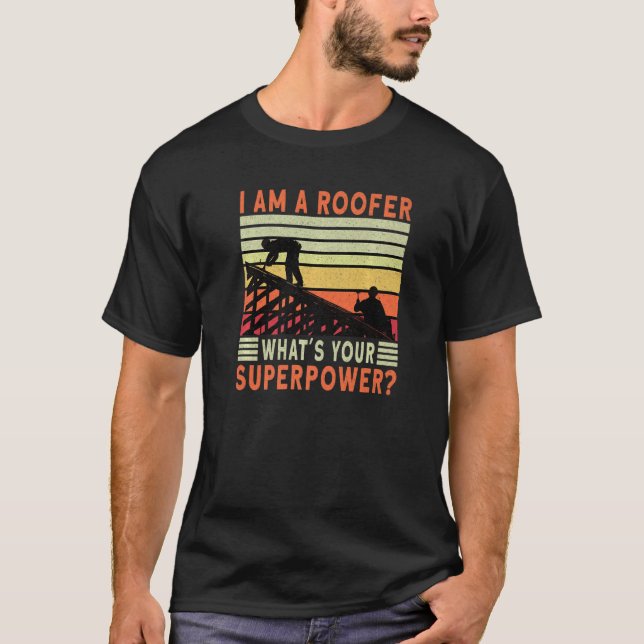 Camiseta Roofer Dad Roofing Contractor Roofer Technician   (Anverso)
