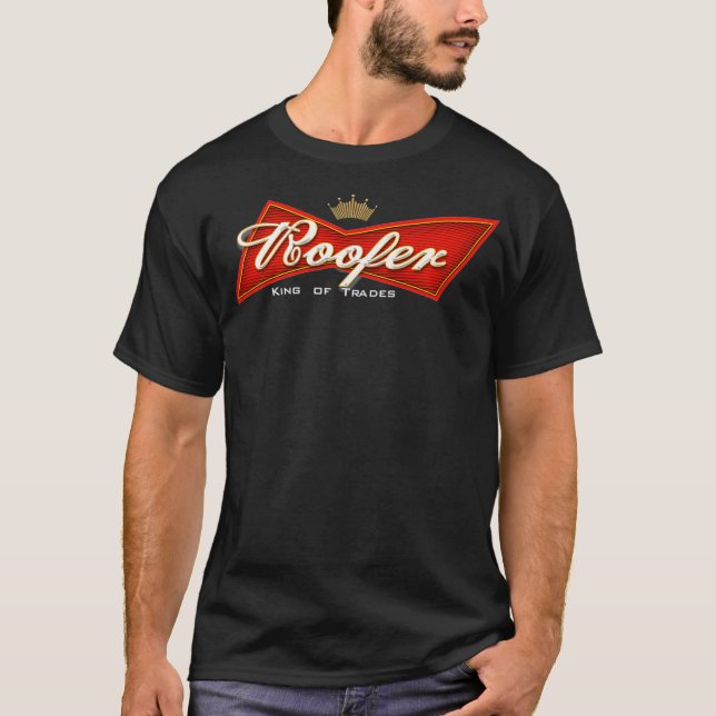 Camiseta Roofer King of Trades Funny Roofing Premium  (Anverso)