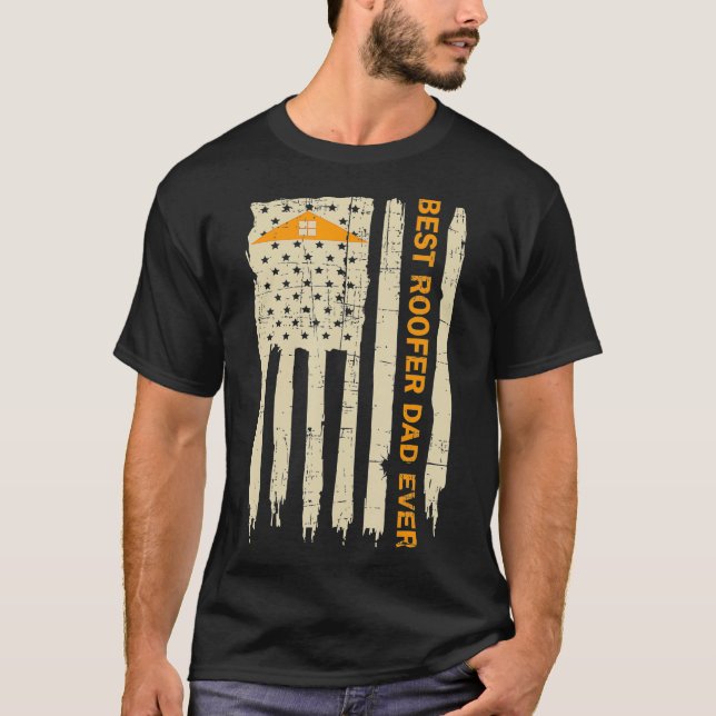 Camiseta ROOFERBest Roofer Dad (Anverso)