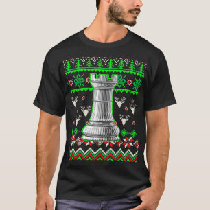 Camiseta Rook Chessmen Navidades feos ajedrez