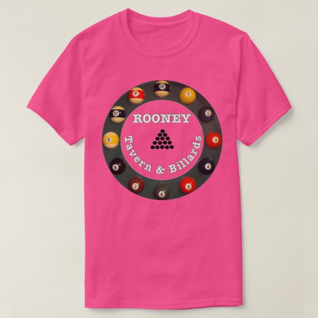 Camiseta Rooney Tavern amp Billiards (Diseño del anverso)