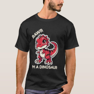 Camiseta Roooar soy un monstruo de dibujos animados dinosau
