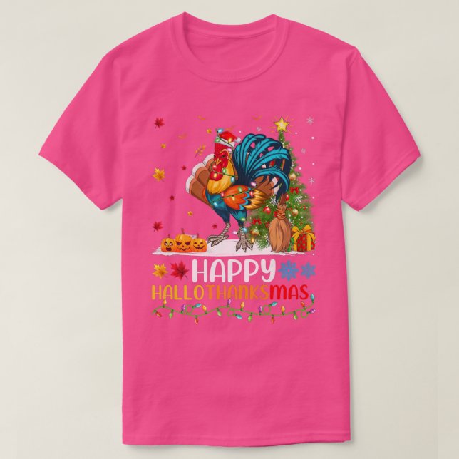 Camiseta Rooster Bird Lover Funny Rooster HelloMas  (Diseño del anverso)