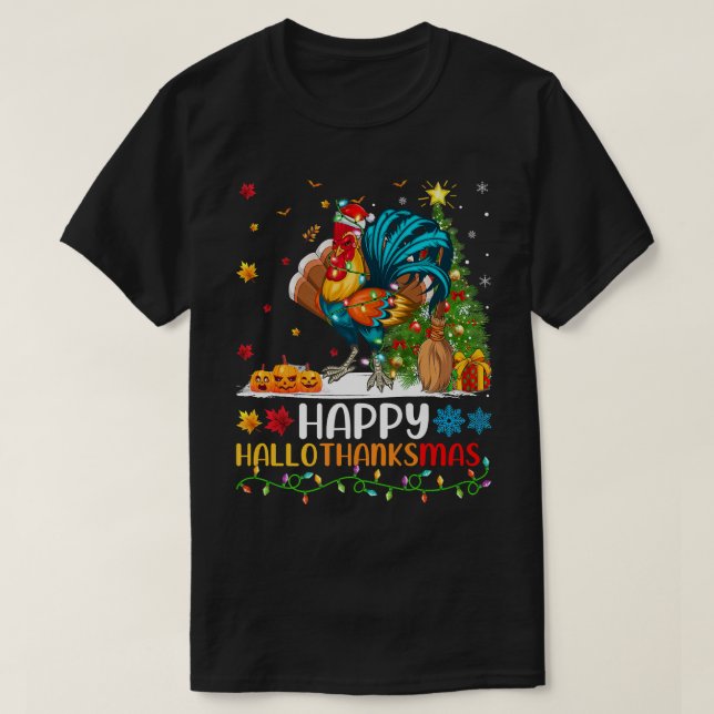 Camiseta Rooster Bird Lover Funny Rooster HelloMas (Diseño del anverso)