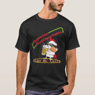 Camiseta Rooster Buttfeathers Bar & Grill