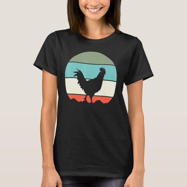 Camiseta Rooster Chicken Retro (Anverso)