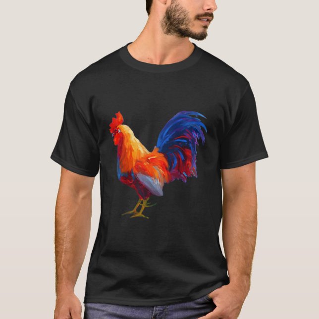 Camiseta Rooster Country Decoración Pollo Gallo Rooster (Anverso)