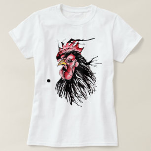 Camiseta Rooster de acuarela