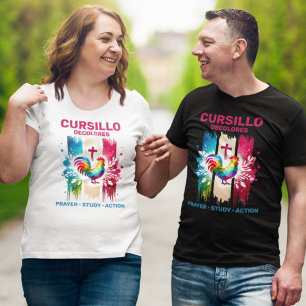Camiseta Rooster de Cursillo de Colores y pinceles cruzados