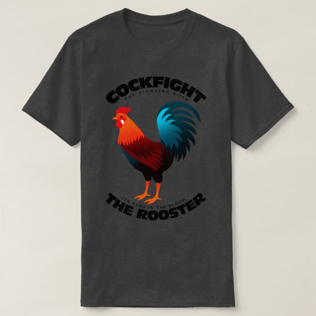 Camiseta Rooster de época (Diseño del anverso)