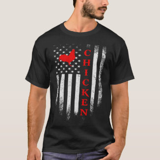 Camiseta Rooster de la granja divertida de pollo de la band