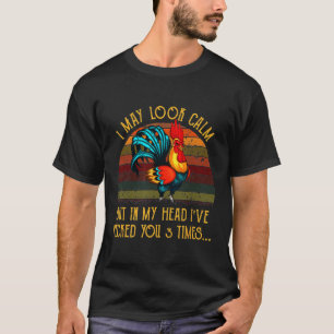 Camiseta Rooster de pollo calmo