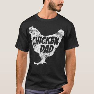 Camiseta Rooster de rebaño de pollo en el patio trasero de