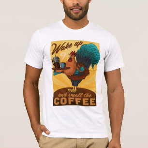 Camiseta Rooster - Despierta y Huele el café