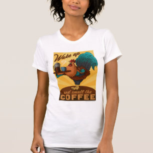 Camiseta Rooster - Despierta y Huele el café