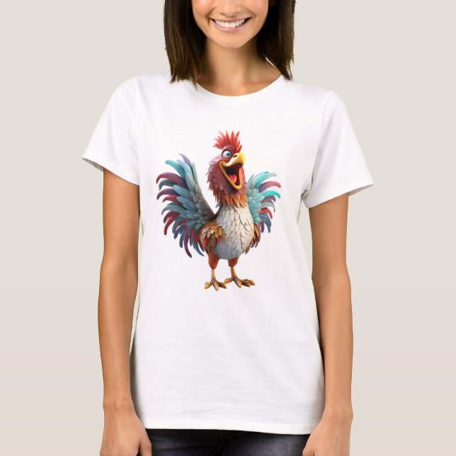 Camiseta Rooster Extremadamente Feliz (Anverso)