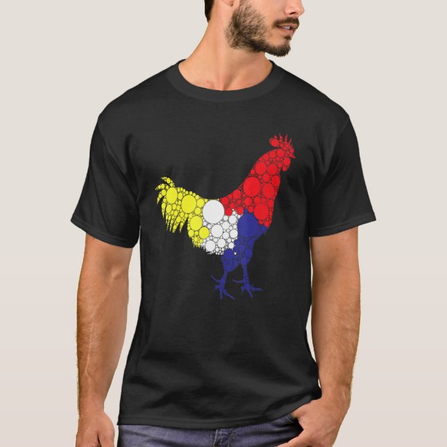 Camiseta Rooster filipino de Filipinas contra el robo de ga (Anverso)