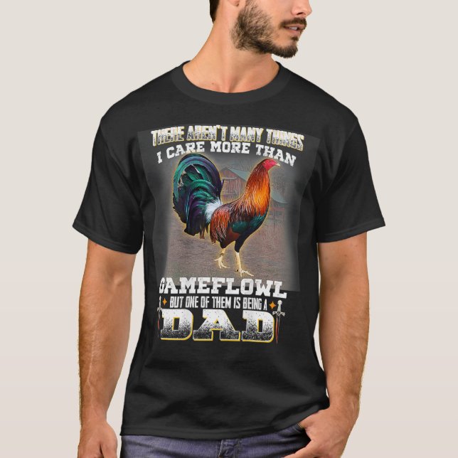 Camiseta Rooster Gamefowl Dad (Anverso)