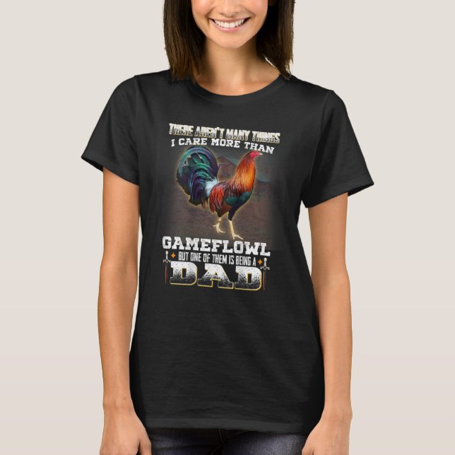 Camiseta Rooster Gamefowl Dad T-Shirt (Anverso)