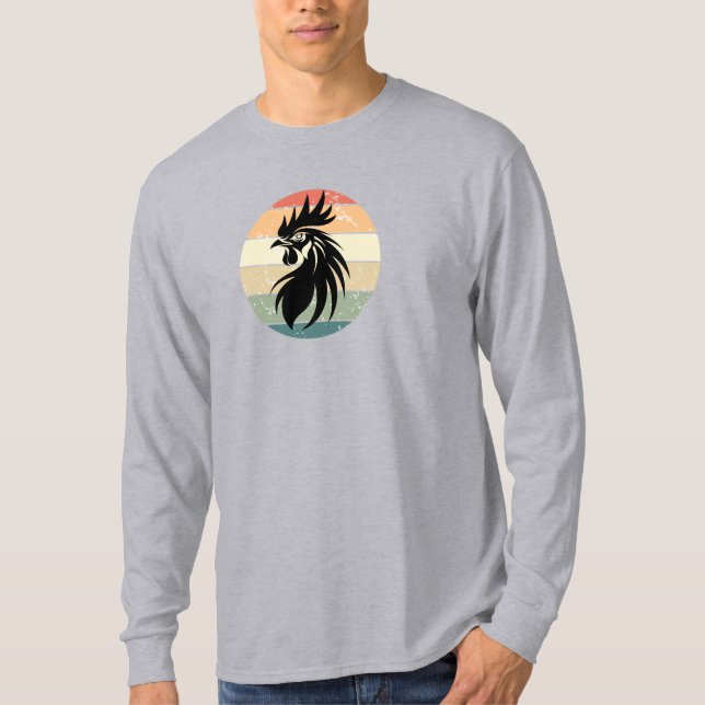 Camiseta Rooster negro (Anverso)