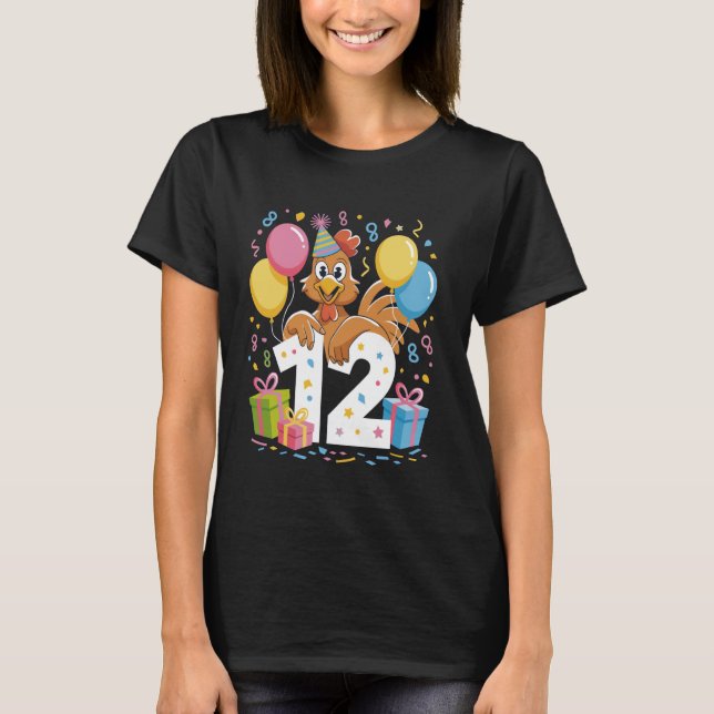 Camiseta Rooster niño de 12 años chica de 12 años (Anverso)