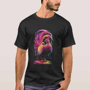 Camiseta Rooster Pájaros Coloridos Pájaros Granja Regalo an
