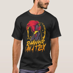 Camiseta Rooster Rawr Im Un Dinosaurio De Pollo T-Rex Trex