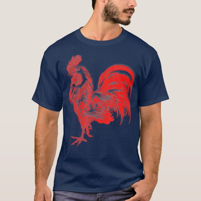 Camiseta Rooster Roáster Cocky Vintage (Anverso)