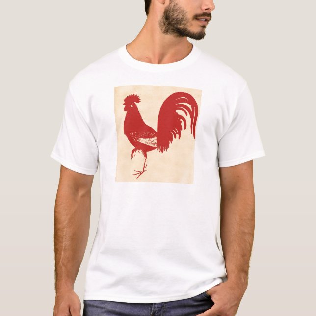 Camiseta Rooster Rojo (Anverso)