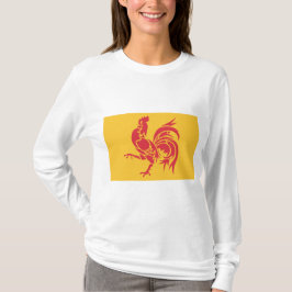 Camiseta Rooster Rojo (Bandera de Valonia)