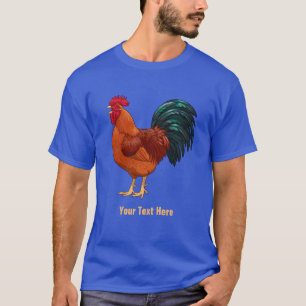 Camiseta Rooster Rojo de Rhode Island