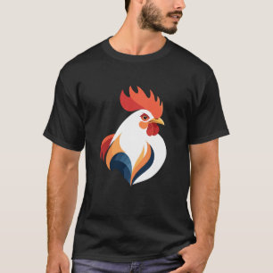 Camiseta Rooster Vector Art Animal Gráfico urbano moderno