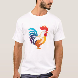 Camiseta Rooster Vector Art Animal Gráfico urbano moderno