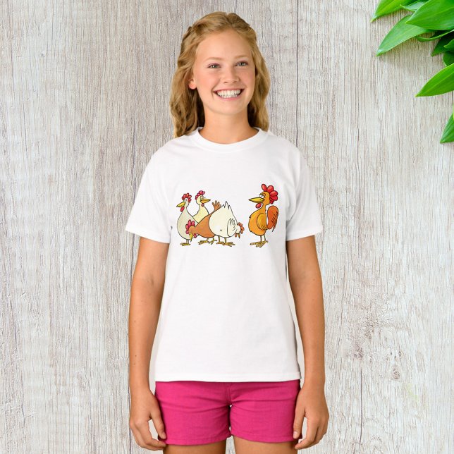 Camiseta Rooster Y Hens (Subido por el creador)